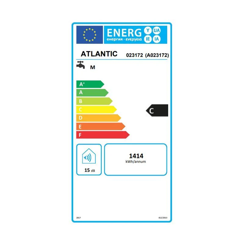 Chaufféo 100 L Horizontal mural - Chauffe-eau électrique avec raccord dessous - Image 3