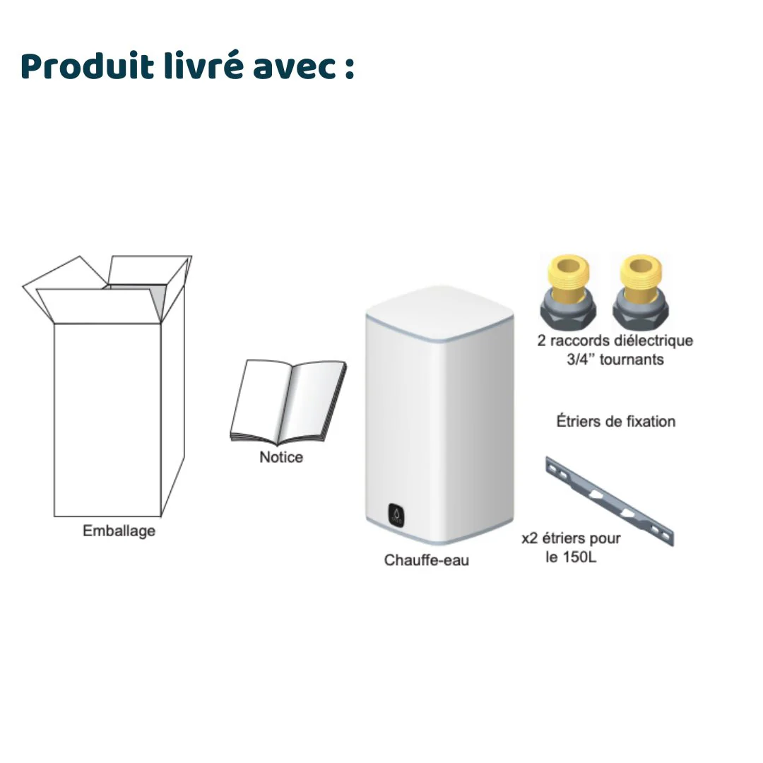 MALICIO 3 - 120L vertical - Chauffe-eau électrique - Image 4