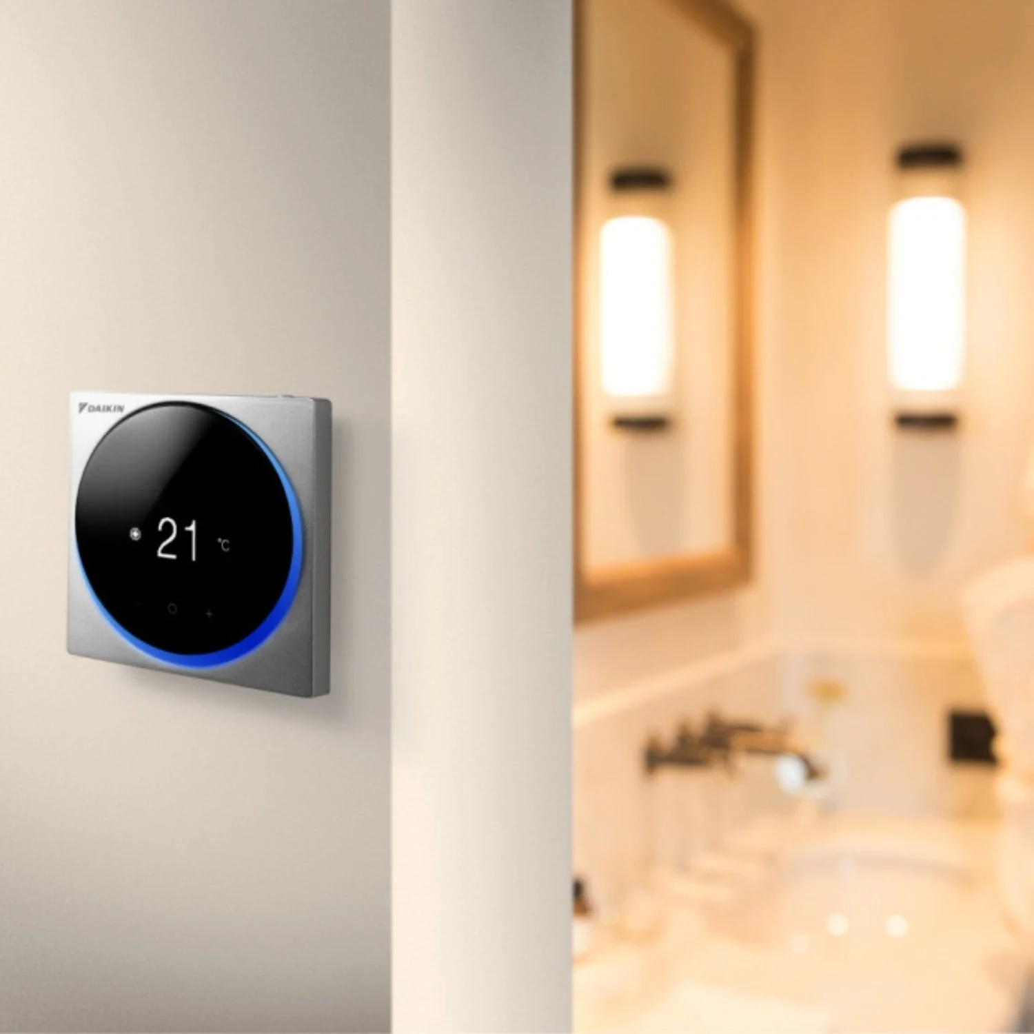 Thermostat Altherma 3 Madoka chauffage gris compatible pompe à chaleur air-eau - Image 3