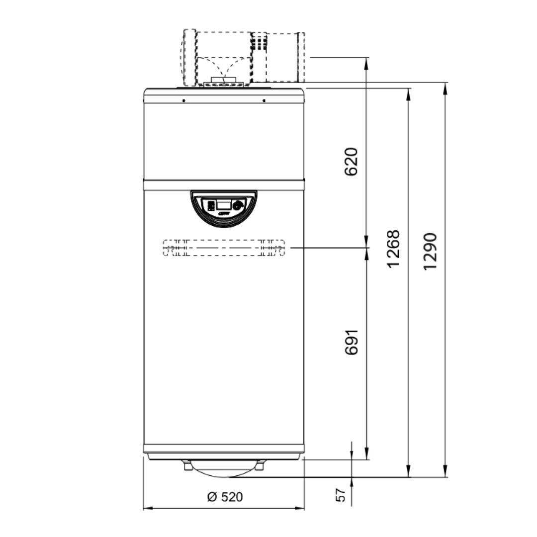 Edel 100L Air/Mural - Chauffe-eau thermodynamique - Image 5