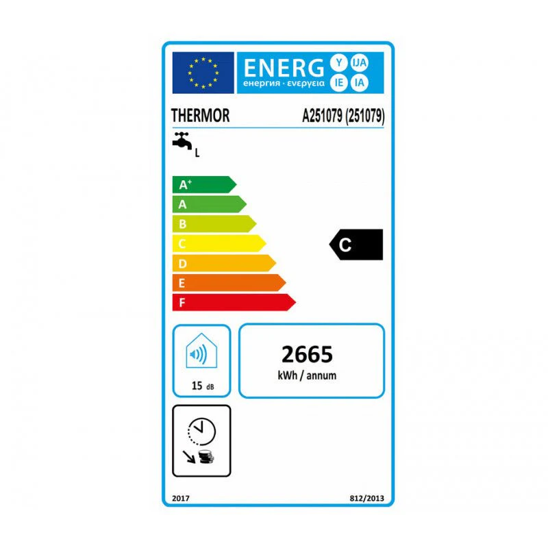 Duralis ACI Hybride 200 Litres Vertical mural étroit - chauffe-eau électrique - Image 6