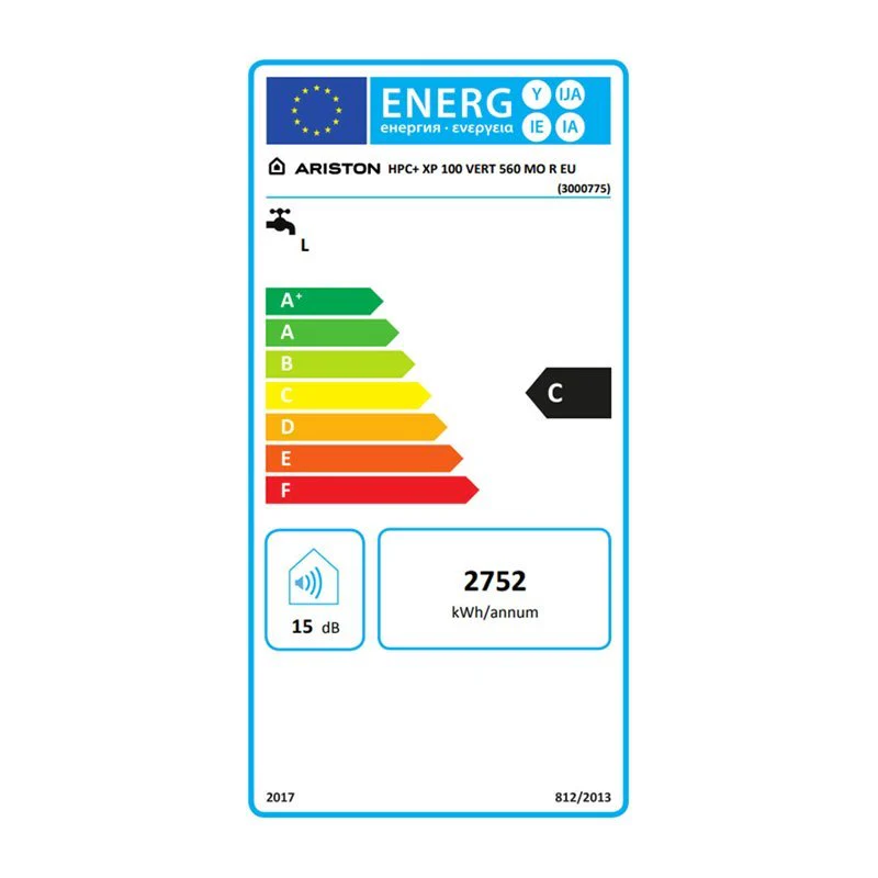 Chauffe-eau électrique HPC+ XPERT Vertical mural 100 litres Ø560 mm - Image 3