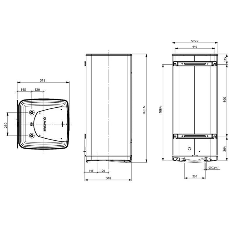 Chauffe-eau électrique Quadris 150 Litres - Image 8