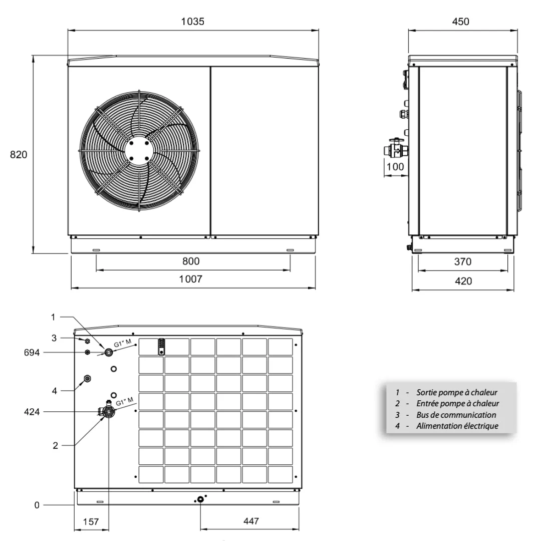 HTi70 Premium + 6kW Monophasé - Pompe à chaleur - Image 7