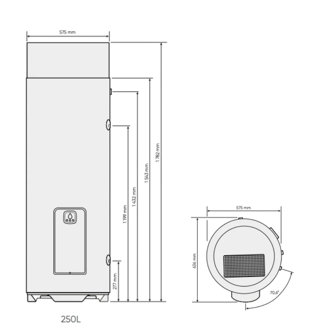 ÉGÉO 200L - Chauffe-eau thermodynamique connecté sur socle - Image 4