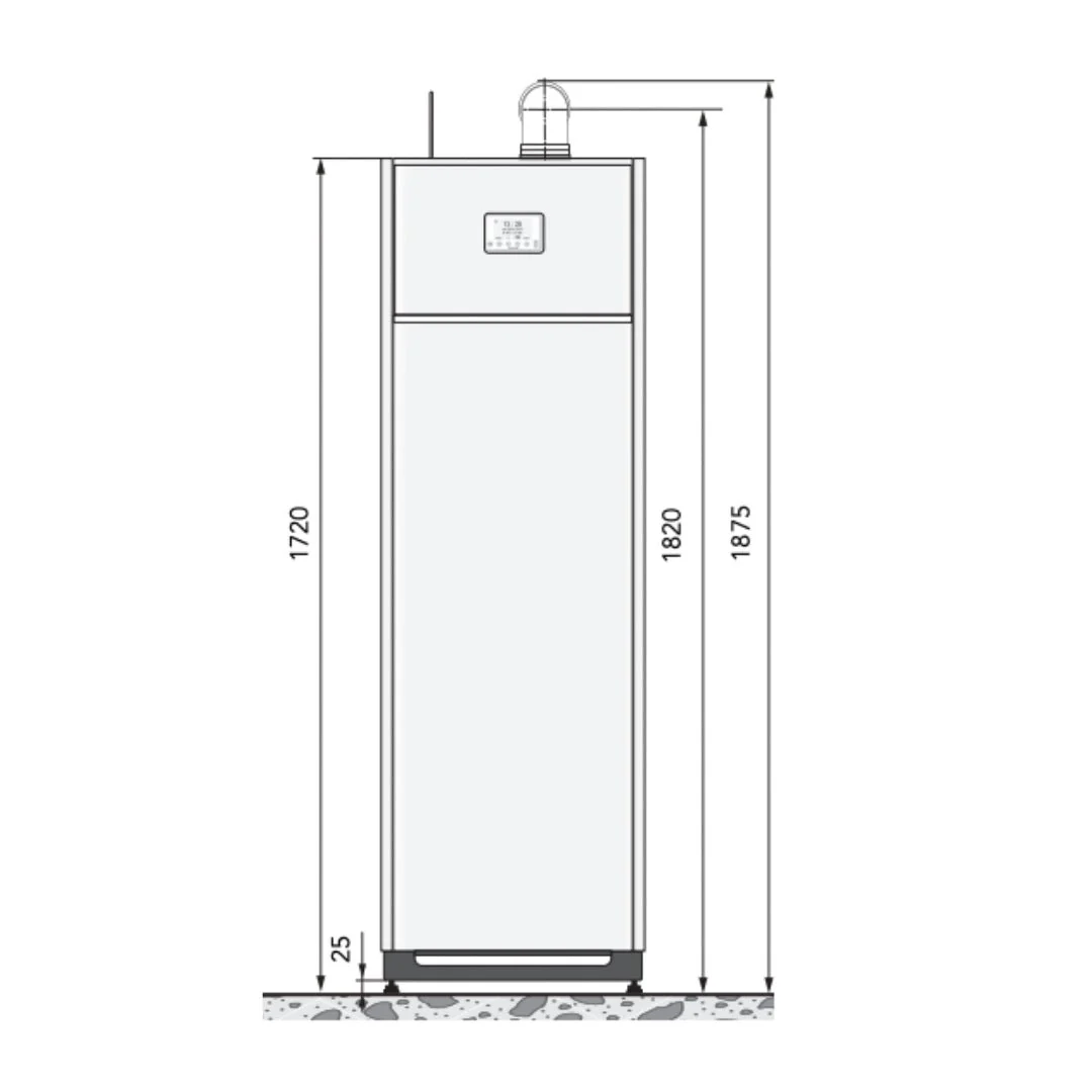 Chaudière Prestige Condensation visio - 20kW avec ballon 80L intégré - Image 4