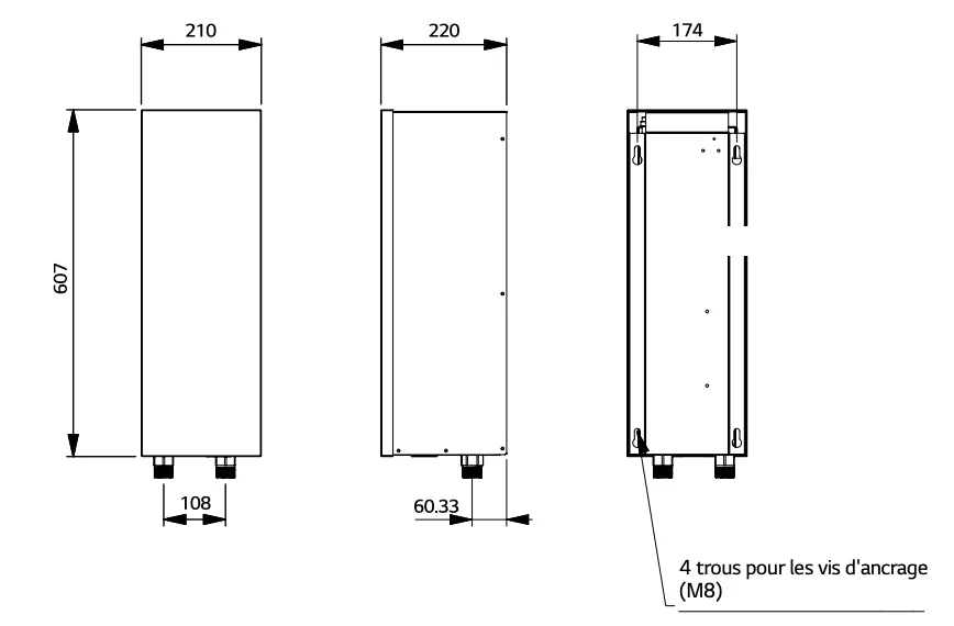 Résistance électrique d'appoint 6 kW (pour modèle Therma V Monobloc) de 12 à 16 kW - Monophasé - Image 2