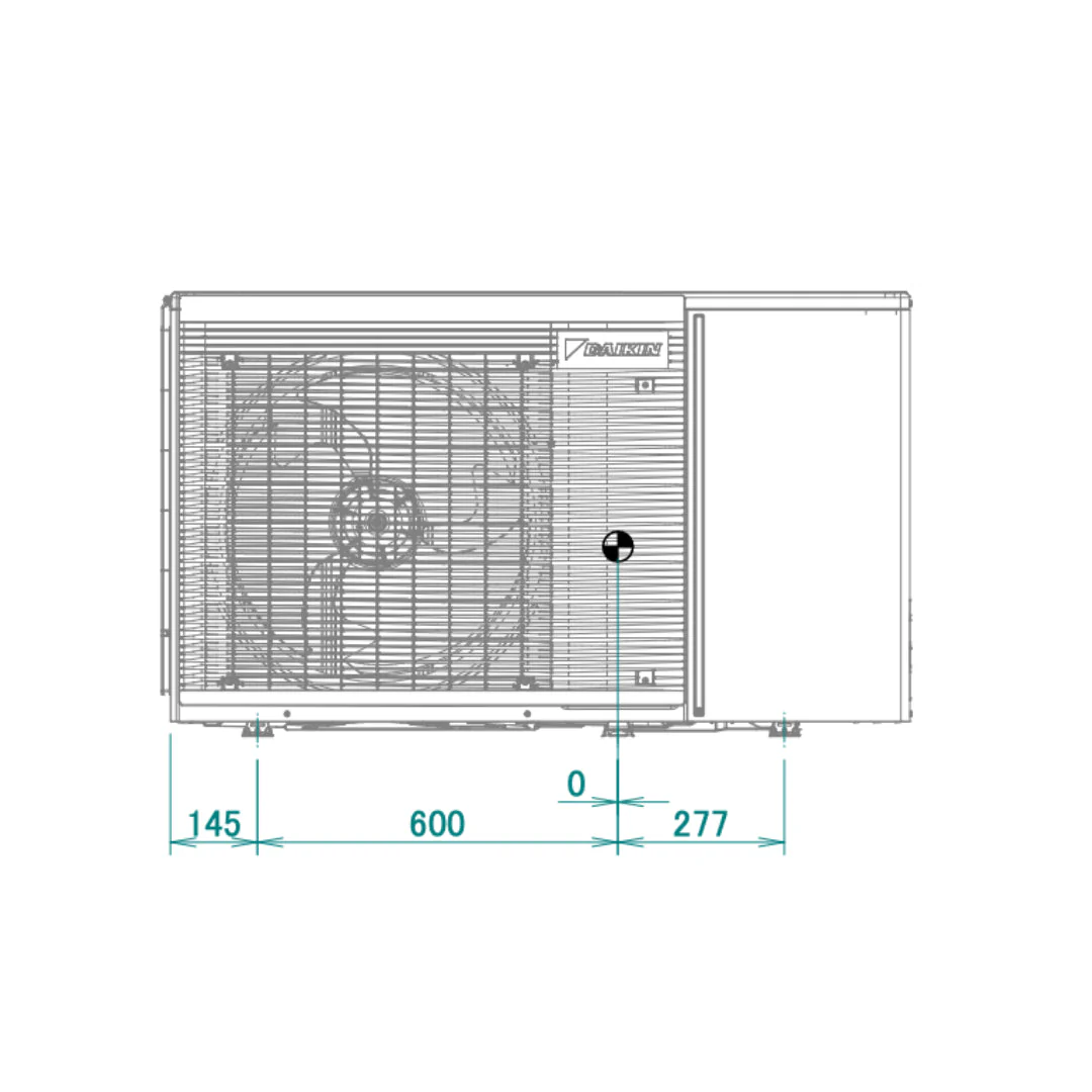 Altherma 3 M - Taille 4 - Réversible 60 °C Monophasé avec résistance 3 kW - Image 4