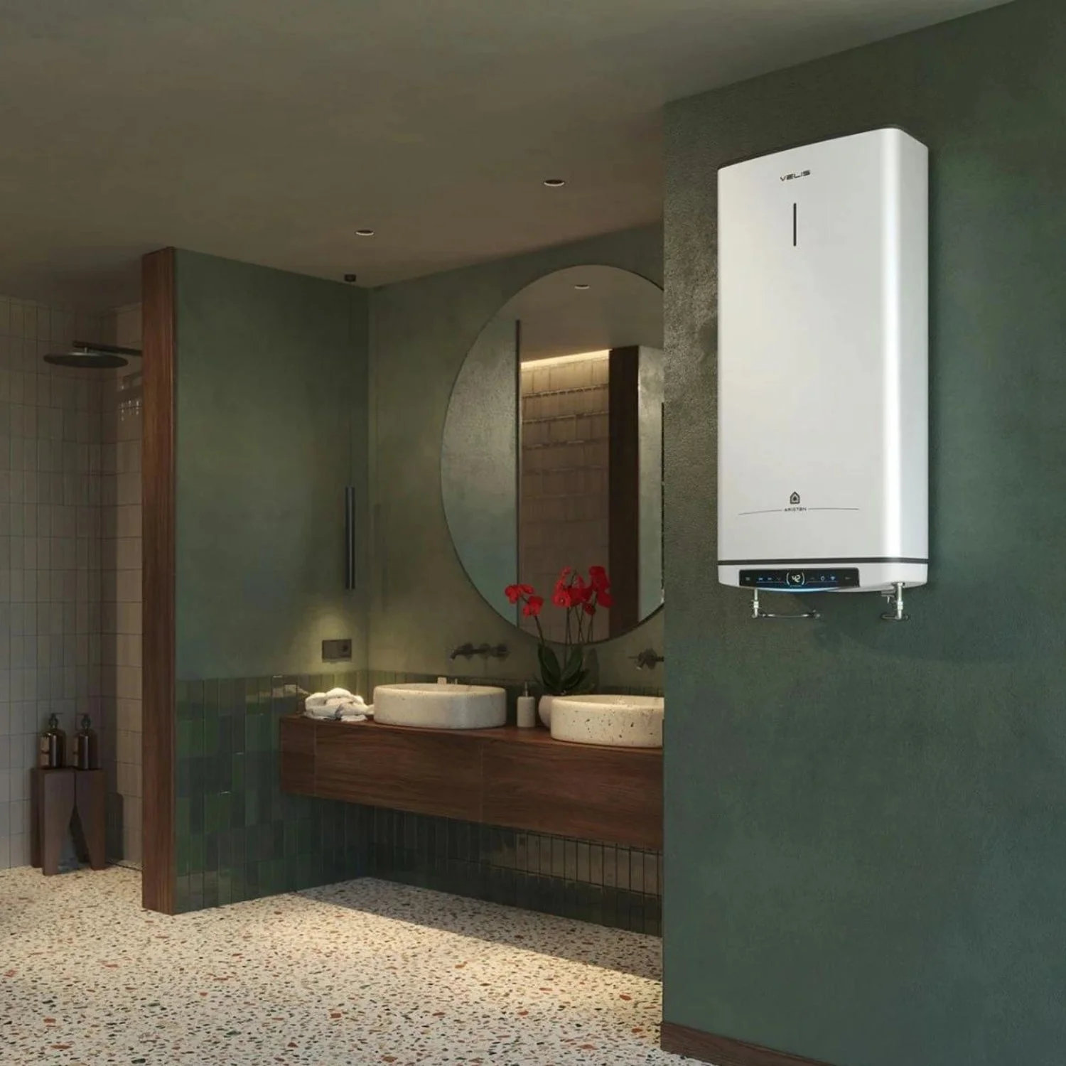 VELIS PRO DRY WIFI 45L - Chauffe-eau électrique plat stéatite multiposition - Image 5