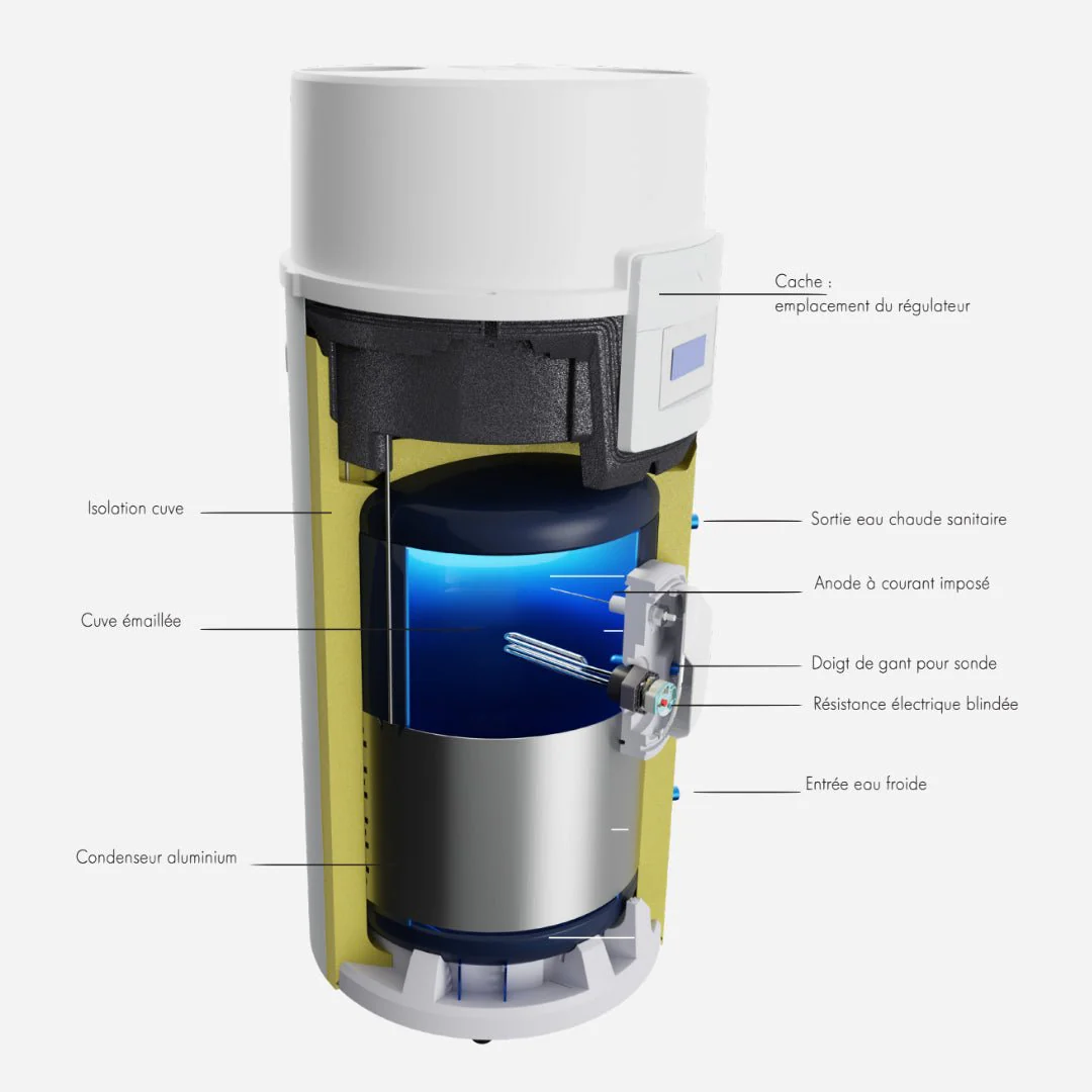 Elensio 200L - Chauffe-eau thermodynamique - Image 3