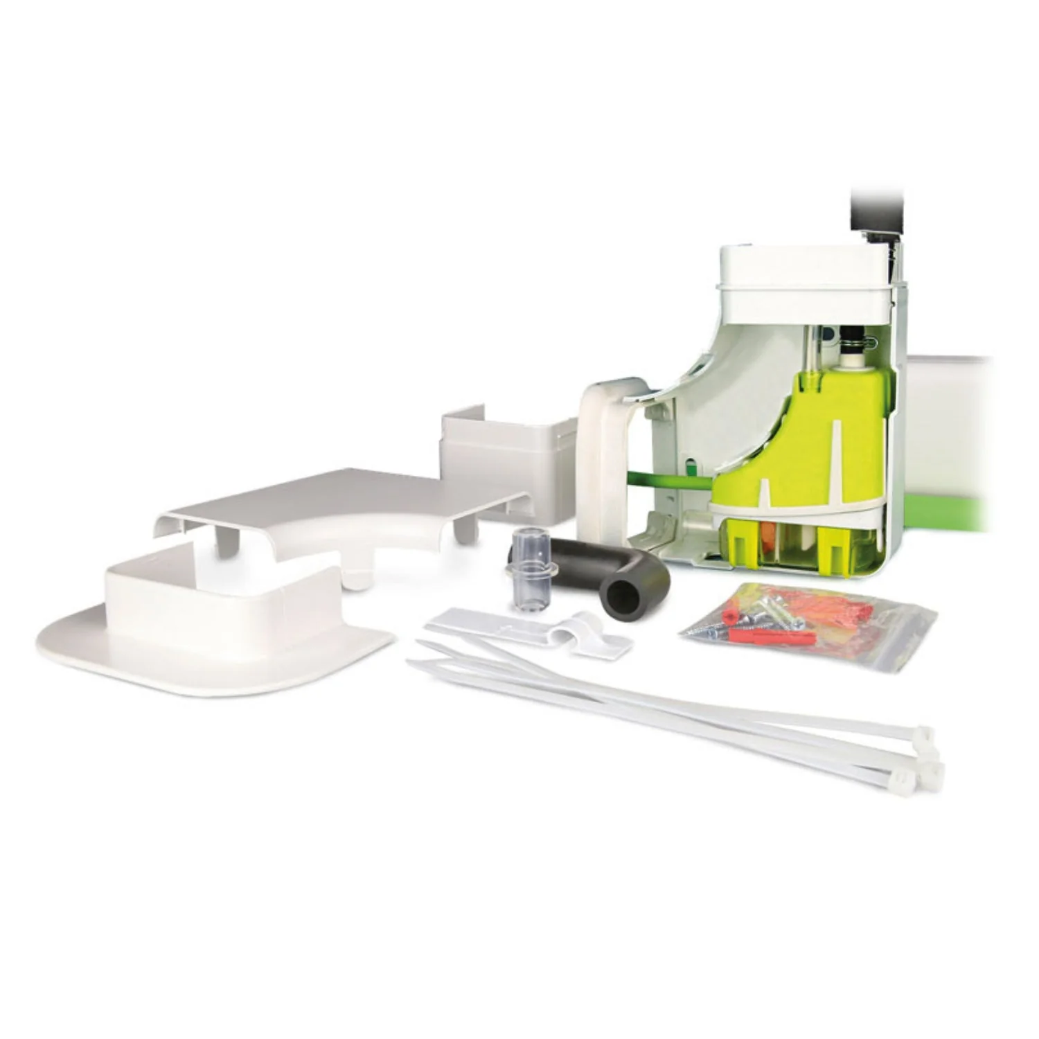 Pompe de relevage Mini verte Silence + Slimline blanche