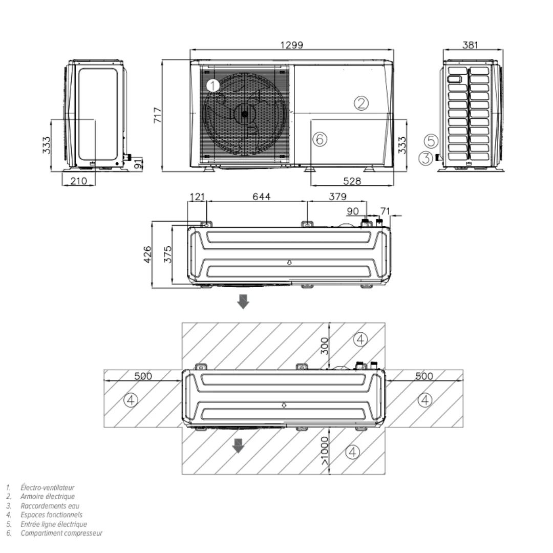 Edge F - 6kw monophasé - Pompe à chaleur R290 - Image 4