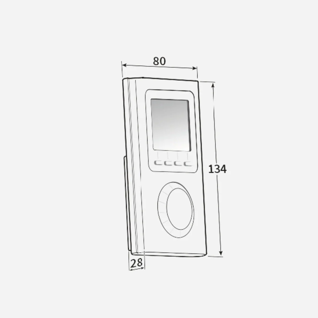 Thermostat d'ambiance filaire alimenté 230 V - Image 2