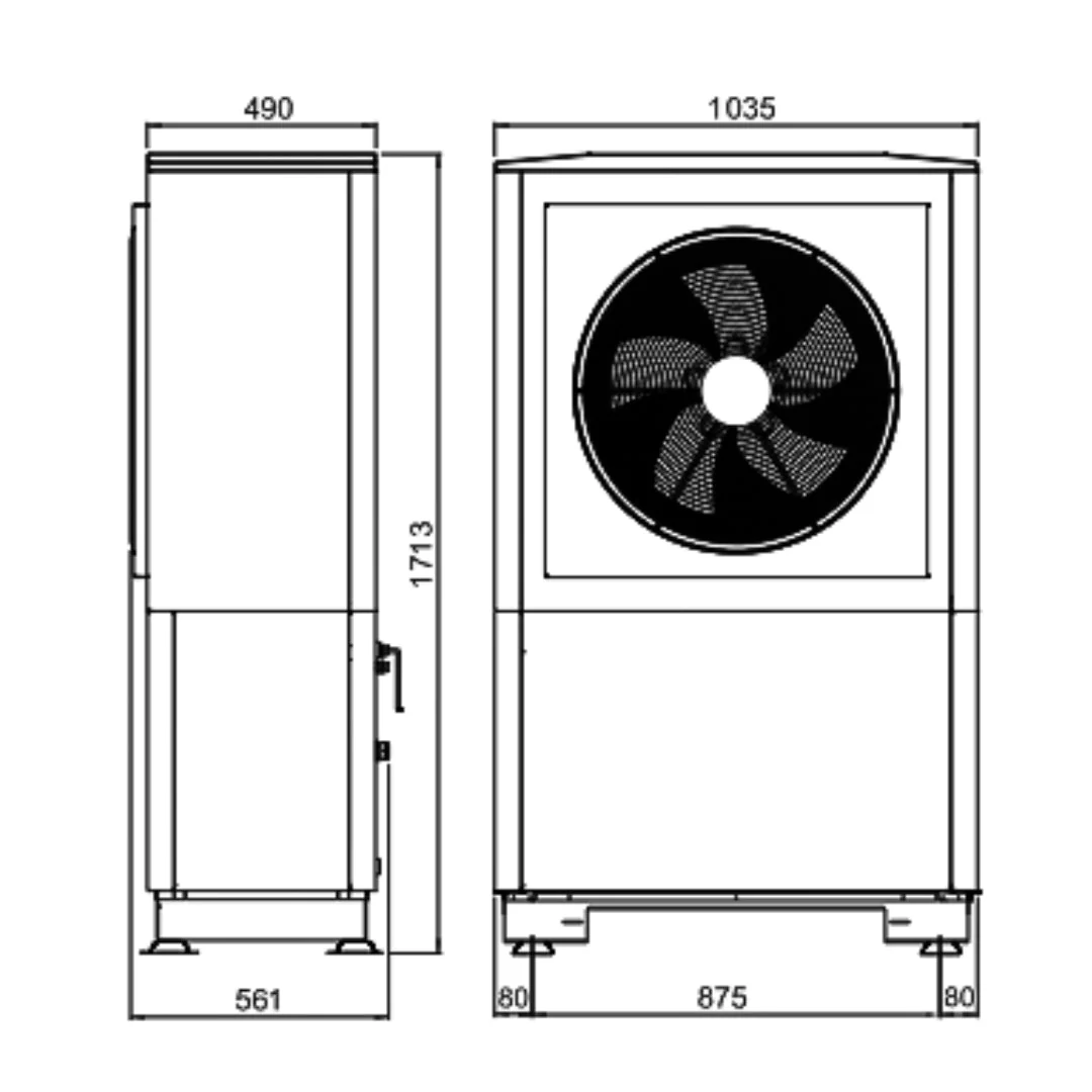 HRC70 Premium+ 17 kW Triphasé - Pompe à chaleur - Image 7