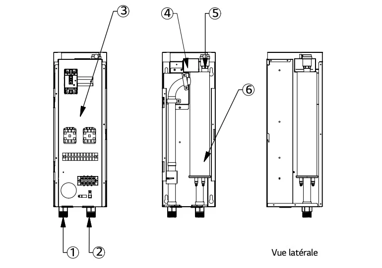 Résistance électrique d'appoint (pour modèle Therma V Hydrsplit) de 12 à 16 kW - Monophasé - Image 3