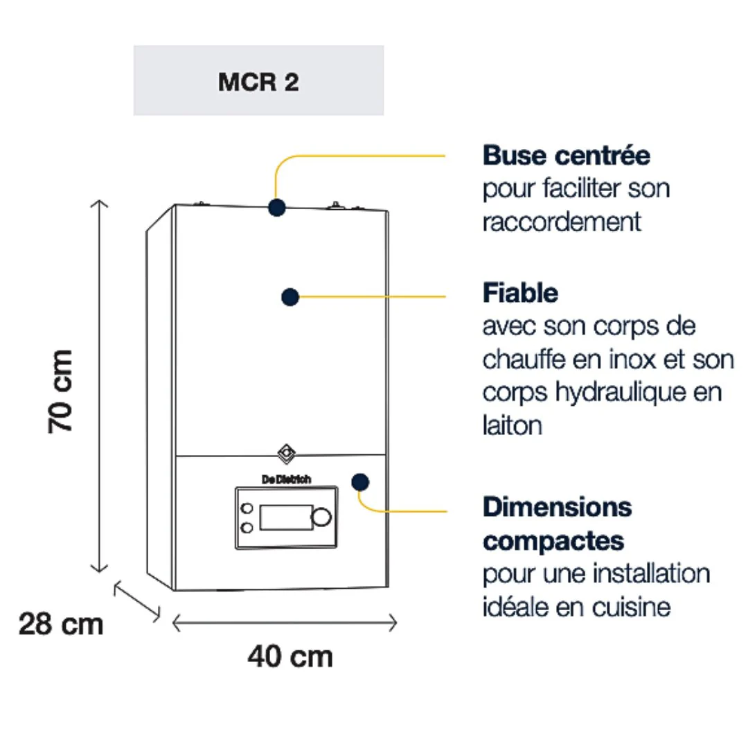 Chaudière MCR 2 XL 35 MI - chauffage et eau chaude micro-accumulée - Image 4