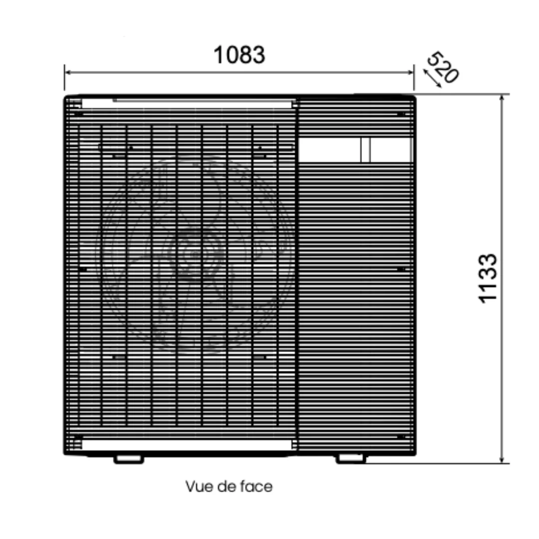 ALFEA M Compact 8 kW – Chauffage seul – Monophasé - Image 2