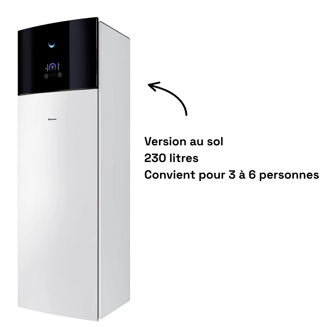 Altherma 3 H MT F Taille 8 –  2 zones – ECS 230L - Monophasé - Image 3
