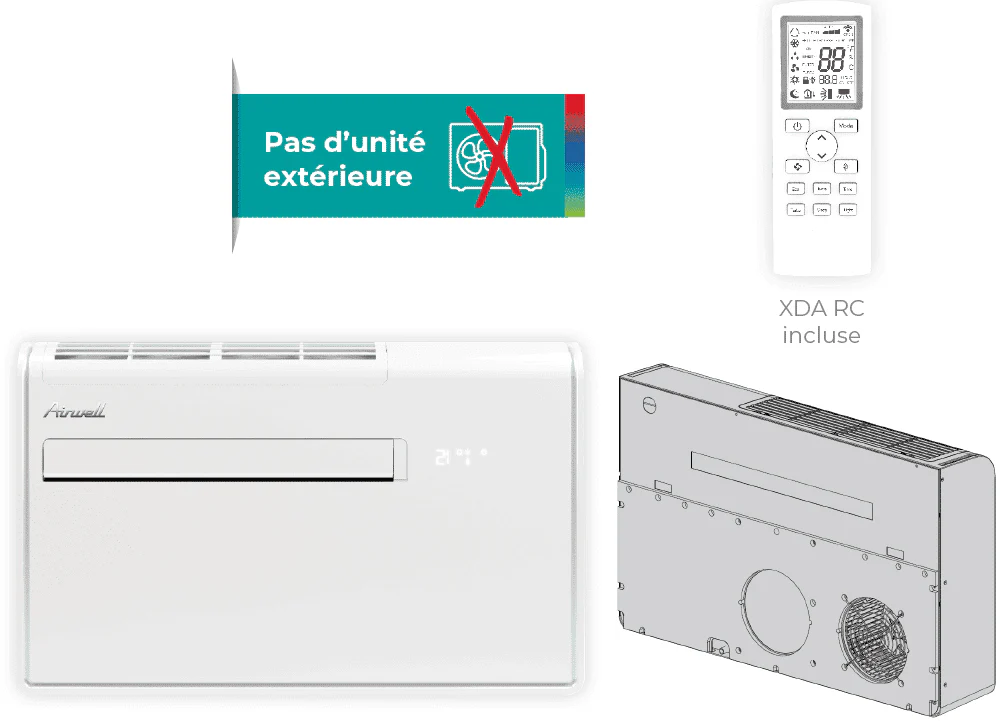 Climatiseur monobloc XDAW 2.35 kW - chaud et froid - Image 3