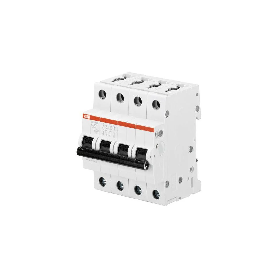 Disjoncteur modulaire 16 A - 4 pôles - Courbe D