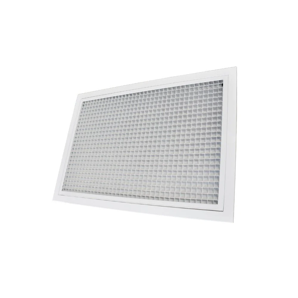 Grille de reprise porte-filtre aluminium blanc mat 600x400 mm