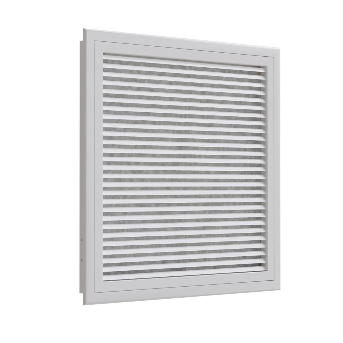Grille de reprise porte-filtre aluminium blanc mat 600x600 mm