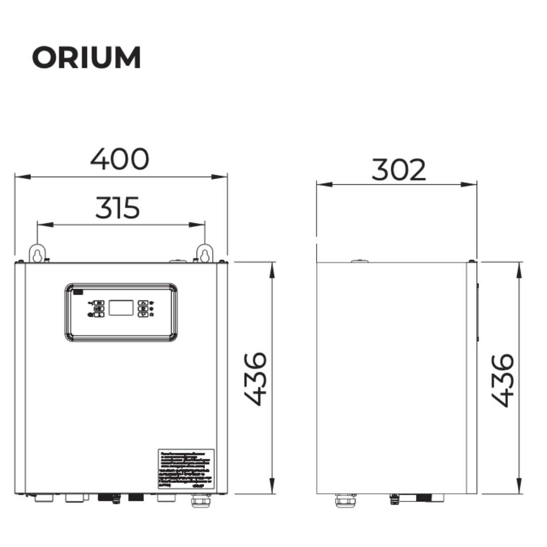 Pompe à chaleur HTI70 Orium 8 kW Triphasé - Image 3