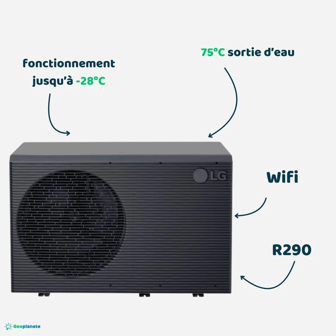 LG Therma V 14 kW - Monobloc R290 - Triphasé - Image 2
