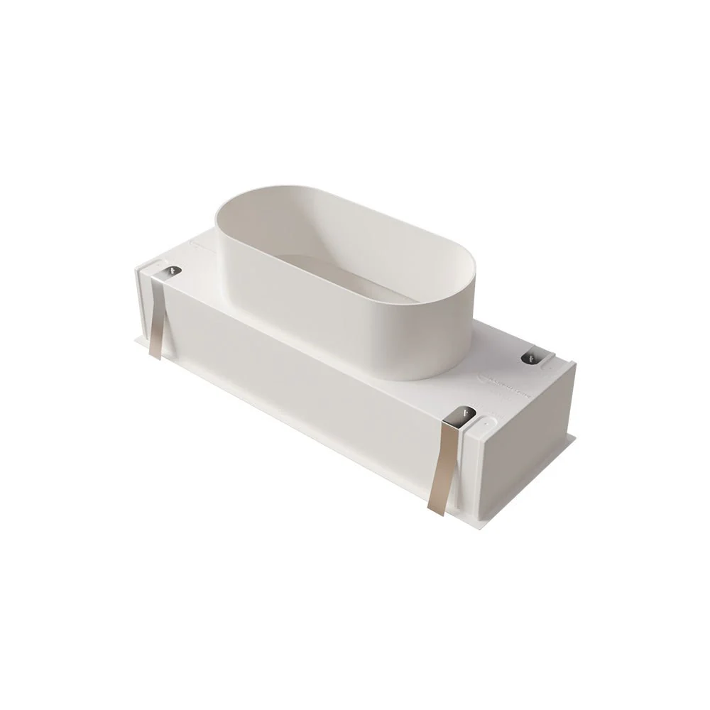 Plénum ABS pour grille soufflage 300x100 mm avec fixation rapide
