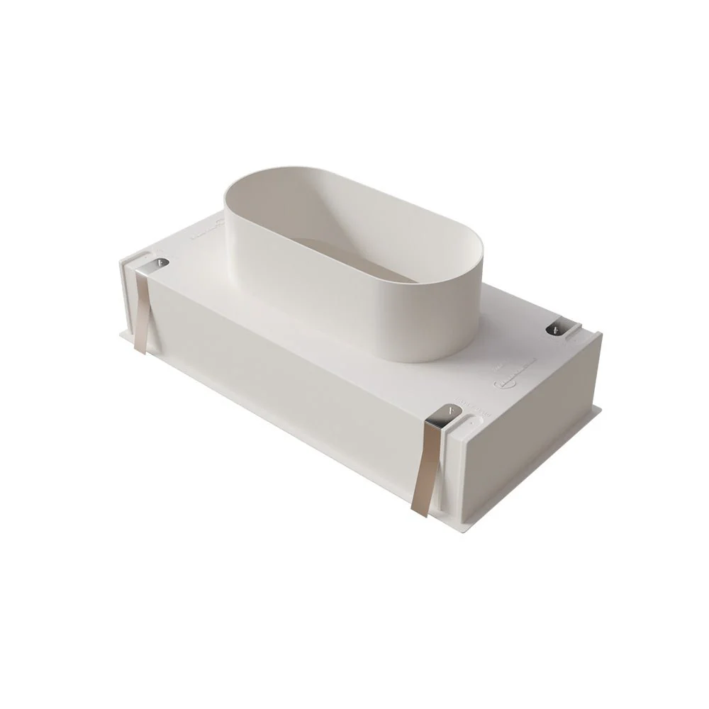 Plénum ABS pour grille de soufflage 300x150 mm avec fixation rapide