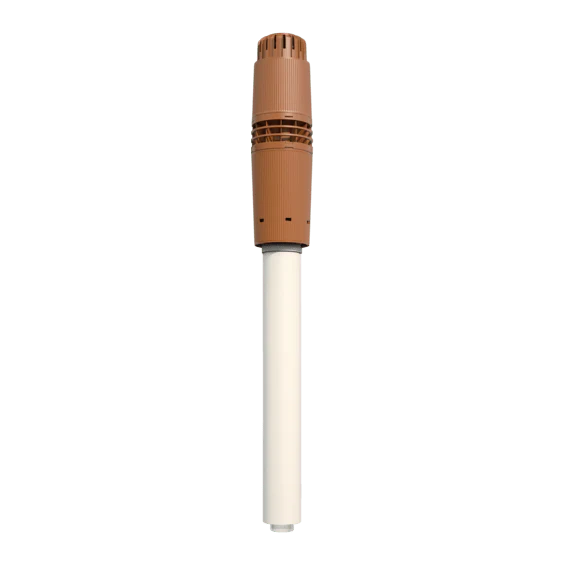 Terminal vertical ø80/125 mm ocre