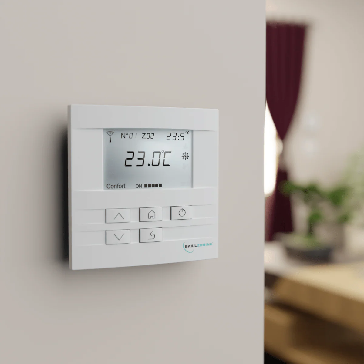 Thermostat radio de régulation blanc sans fil - Image 2