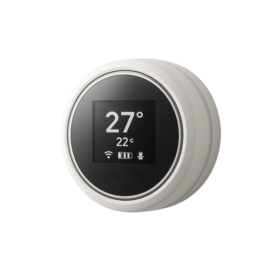 Thermostat sans fil blanc et noir compatible Unico